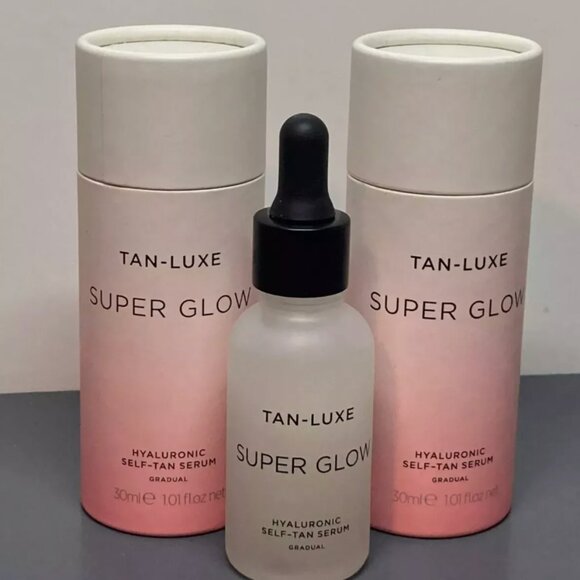 2x TAN-LUXE Super Glow Hyaluronic Self-Tan Serum 1.01 fl oz each NIB
